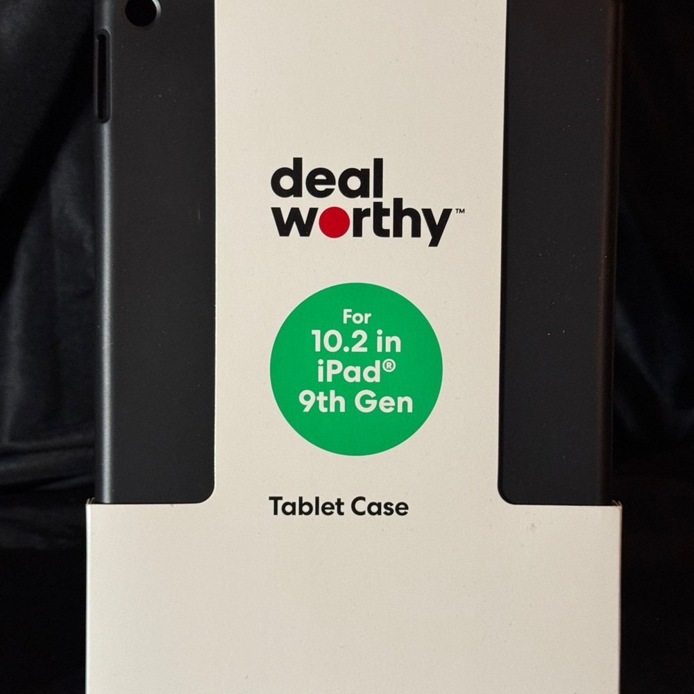 Black Tablet Case for 10.2 in iPad 9th Gen